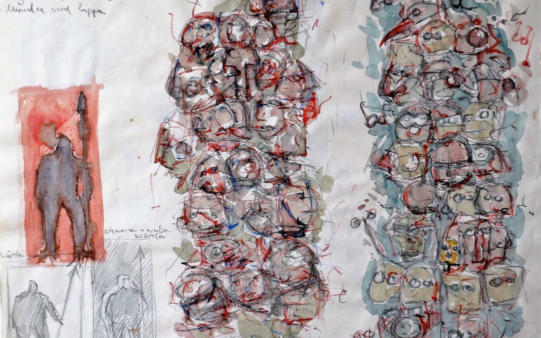 o.T. (Köpfe-Türme)