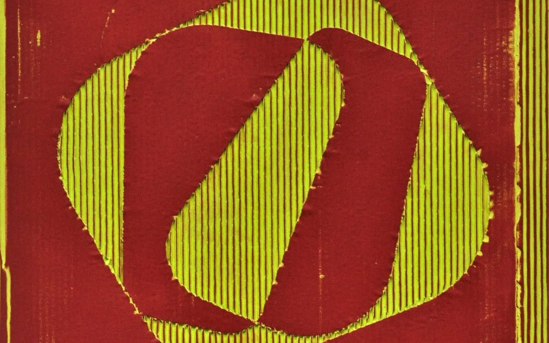 Indianisch, karmin, dreiteilig