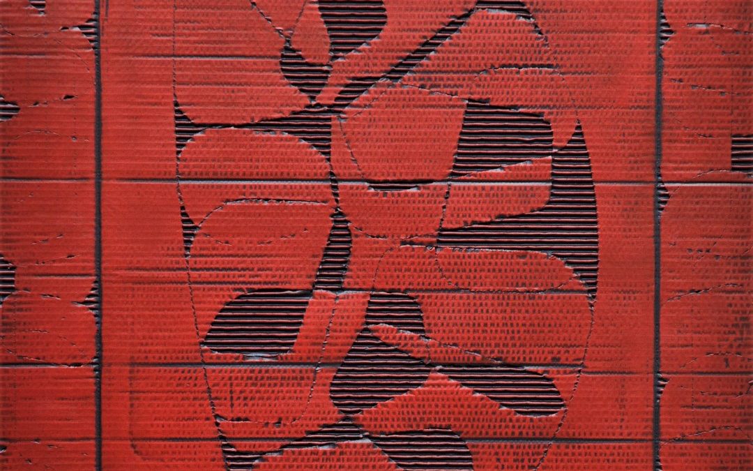 Kapseln, rot / Diptychon